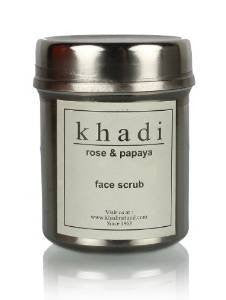2 X Khadi Rose and Papaya Face Scrub 50gms each - alldesineeds