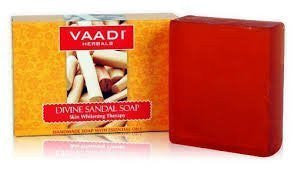6 Pack Divine Sandal Soap with Saffron & Turmeric 75 gms each (Total 450 gms) - alldesineeds