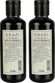 2 Pack Khadi Amla & Bhringraj Shampoo 210 Ml each (total of 420 ml) - alldesineeds