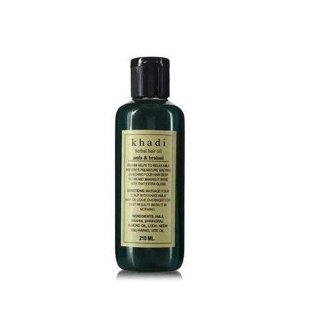 Khadi Amla & Brahmi Hair Oil - 210 ml - alldesineeds