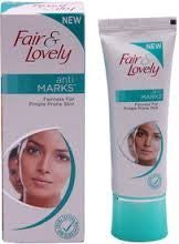 Buy 2 X Fair & and Lovely Anti Marks Fairness Cream for Pimple Prone Blemish-less online for USD 8.71 at alldesineeds