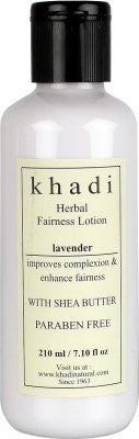 2 X Khadi Lavender Herbal Fairness Lotion Shea Butter & Paraben Free, 210 ml each - alldesineeds