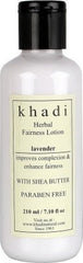 Buy 5 X Khadi Lavender Herbal Fairness Lotion with Shea Butter 210ml online for USD 84.47 at alldesineeds