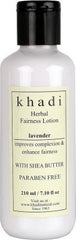 Khadi Lavender Herbal Fairness Lotion Shea Butter & Paraben Free 210 ML each - alldesineeds