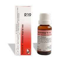 Dr. Reckeweg R19  Glandular drops for Men (22 ml each) - alldesineeds