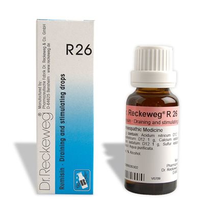 Dr. Reckeweg R26 – Draining and Stimulating drops (22 ml each)
