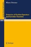 Extension Of Positive Operators And Korovkin Theorems By K. Donner, PB ISBN13: 9783540111832 ISBN10: 3540111832 for USD 55