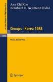 Groups-Korea By Ann C. Kim, PB ISBN13: 9783540516958 ISBN10: 3540516956 for USD 43.38