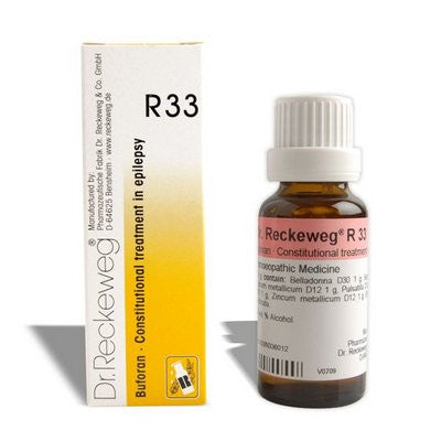 Dr. Reckeweg R33 drops – Constitutional treatment in epilepsy (22 ml each) - alldesineeds