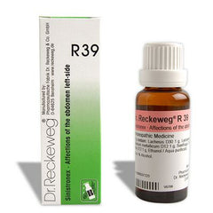 Dr. Reckeweg R39 for affections of the abdomen, Left side (22 ml each) - alldesineeds