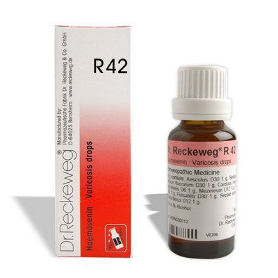 Dr. Reckeweg R42 for Venous stasis. Varicosis, Inflammation of the veins - alldesineeds