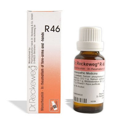 Dr. Reckeweg R46 for Rheumatism of fore-arms and hands - alldesineeds