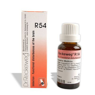Dr. Reckeweg R54 for functional disturbances of the brain. Contains Anacardium well known Brain & Memory Tonic - alldesineeds