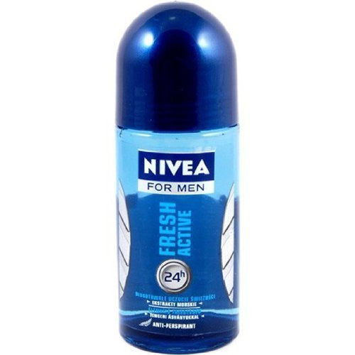 Buy Nivea for Men Fresh Active Deodorant Antiperspirant Roll-on 50 ml (3-pack) online for USD 22.55 at alldesineeds