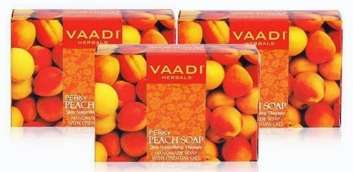 Buy Vaadi Herbals Perky Peach Soap 6x75g online for USD 20.78 at alldesineeds