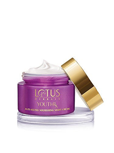 Buy Lotus Herbals YouthRx Anti Ageing Nourishing Night Creme, 50g online for USD 11.45 at alldesineeds