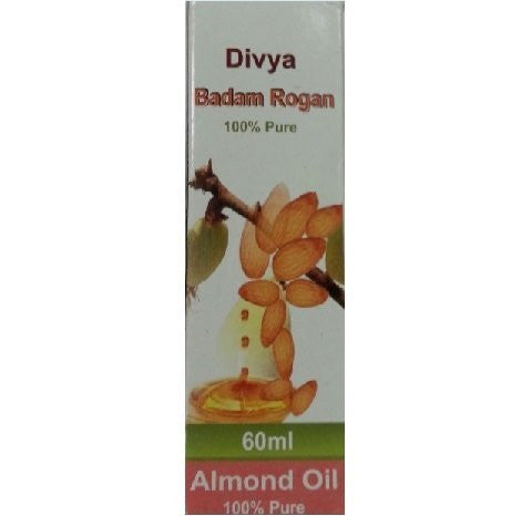 Buy Divya Badam Rogan (Pure Almond Oil) 60ml online for USD 10.43 at alldesineeds