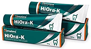 2 Pack of Himalaya Herbals HiOra-K Toothpaste for Sensitive Teeth and Gum - 50 g