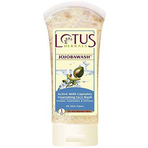 Buy Lotus Herbals Jojobawash Active Milli Capsules Nourishing Face Wash, 80gm online for USD 9.99 at alldesineeds