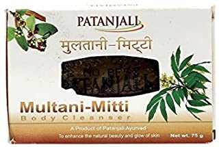 Patanjali Ojas Multani Mitti Body Cleanser, 75g (Pack of 5)