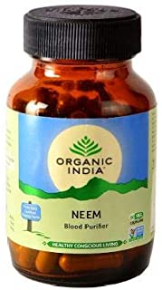2 Pack of Organic India Neem 60 Capsules Bottle
