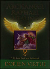 Archangel Raphael Healing Oracle Cards: A 44 - card Deck with Guidebook Cards – 10 Apr 2015
by Virtue Doreen (Author) ISBN13: 9789384544577 ISBN10: 9384544574 for USD 23.66