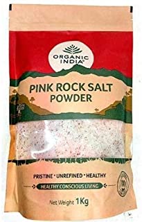 2 Pack of ORGANIC INDIA Pink Rock Salt - 1Kg Packet