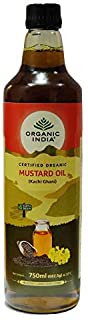 2 Pack of Organic India Organic Mustard Oil - 750ml