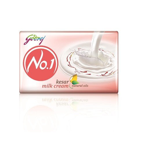 Buy Godrej No. 1 Saffron And Milk Cream Soap 4 X 100 g (set of 4 soaps) online for USD 16.13 at alldesineeds