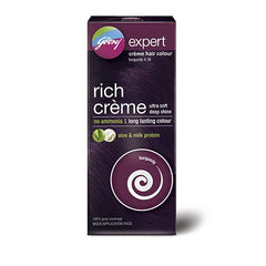 Godrej Expert Rich Crème Hair Colour, Burgundy, 155g (Multi Application Pack) - alldesineeds