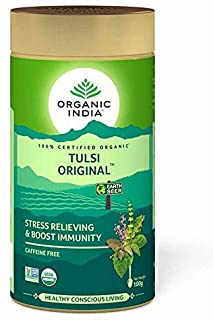 2 Pack of Organic India Tulsi Original 100 GM Tin
