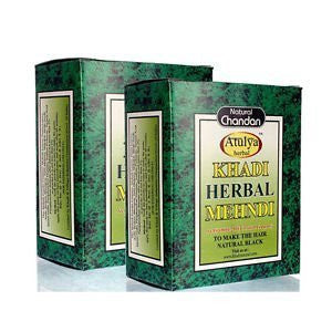 Khadi Sudha Ayurveda Herbal Black Mehndi, 100g (Pack of 2) - alldesineeds