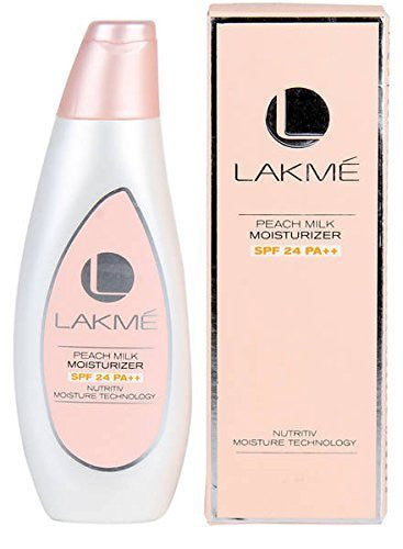 Buy 3 X Lakme Peach Milk Moisturiser SPF 24 Pa++, 60 Ml (Pack of 3) online for USD 40.81 at alldesineeds