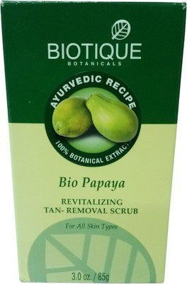 Buy Biotique Bio Papaya Revitalizing Tan-Removal Scrub, 85g online for USD 7.96 at alldesineeds