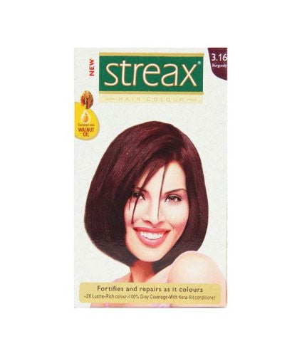 Buy 3 Pack Streax Burgundy Hair Colour No.3.16, 50ml online for USD 11.45 at alldesineeds