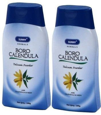 Baksons Boro Calendula Talcum Powder Pack Of 2 by Baksons - alldesineeds