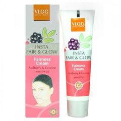Buy VLCC Insta Fair & Glow Fairness Cream spf 15, 50 gms X 4 (Pack of 4) online for USD 19.94 at alldesineeds