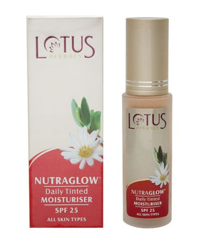 Buy Lotus Herbals Nutraglow Daily Tinted Moisturiser, Hazelnut Star, 50ml online for USD 12.45 at alldesineeds