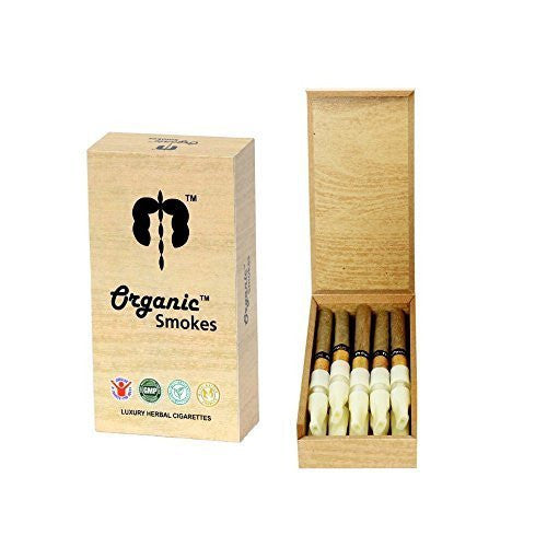 Pack of 2 Organic Smokes GMP Certified, Luxury Herbal Cigarette - alldesineeds