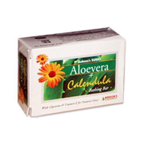 Buy 4 Lot X Bakson's Homeopathy - Sunny Aloevera + Calendula Bathing Bar online for USD 34.7 at alldesineeds