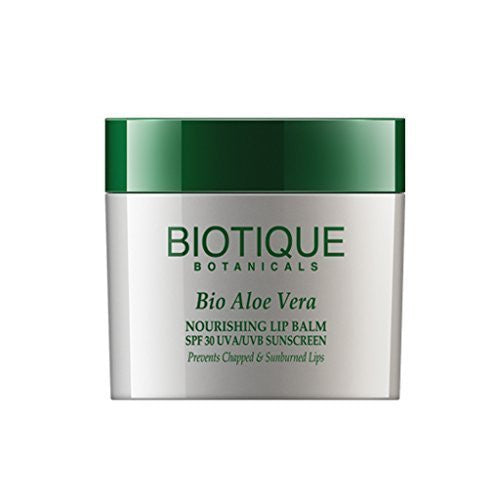 Buy Biotique Nourishing Lip Balm SPF 30 Sunscreen - Aloe Vera 16g online for USD 5.96 at alldesineeds