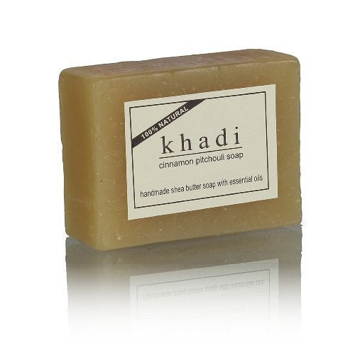 Buy KHADI - Handmade Shea Butter Soap Cinnamon Pitchouli - 100g online for USD 7.95 at alldesineeds