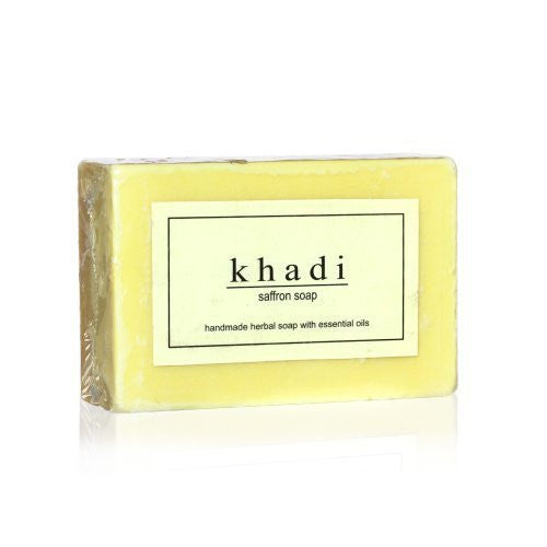 Buy KHADI - Handmade Herbal Soap Saffron - 125g online for USD 10.88 at alldesineeds