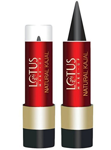 2 x Lotus Herbals Natural Kajal, 4gms each (Total 8 gms) - alldesineeds