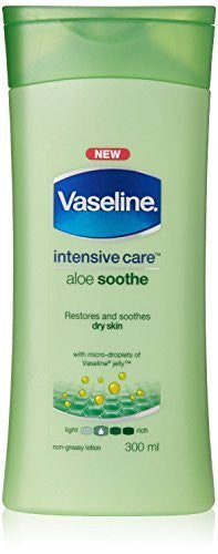 Buy 3 X Vaseline Intensive Care Aloe Soothe Body Lotion, 300ml online for USD 55.43 at alldesineeds