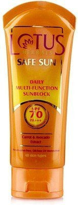 Buy Lotus Herbals Daily Multi-function Sunblock - SPF 70 (Pack of 2) online for USD 35 at alldesineeds