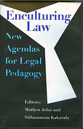 Enculturing Law: New Agendas for Legal Pedagogy [Hardcover] [Dec 01, 2007] Additional Details<br>
------------------------------<br>
Creator: #, # [[ISBN:8189487329]] [[Format:Hardcover]] [[Condition:Brand New]] [[Edition:First Edition]] [[ISBN-10:8189487329]] [[binding:Hardcover]] [[manufacturer:Tulika Books]] [[number_of_pages:236]] [[package_quantity:5]] [[publication_date:2007-12-01]] [[brand:Tulika Books]] [[ean:9788189487324]] for USD 28.5