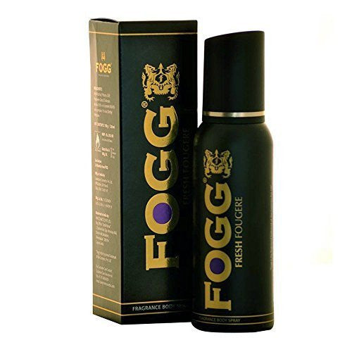 2 x Fogg Fresh Deodorant Fougere Black Series for Men, 120ml each - alldesineeds