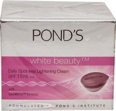Buy Pond's White Beauty Daily Spotless Lightening Cream SPF-15 P++ UVB/UVA Formula online for USD 9.2 at alldesineeds