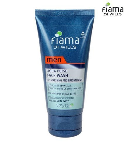 Buy Fiama Di Wills Men Mild Aqua Pulse Face Wash 50g ,(pack of 2) online for USD 16.8 at alldesineeds